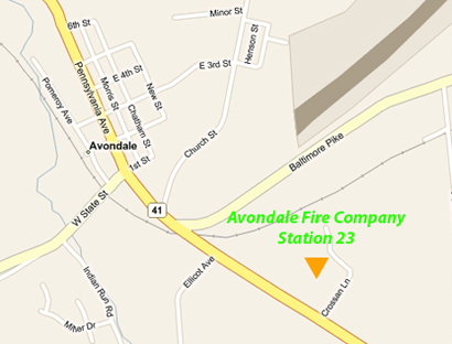 Avondale Fire House Map